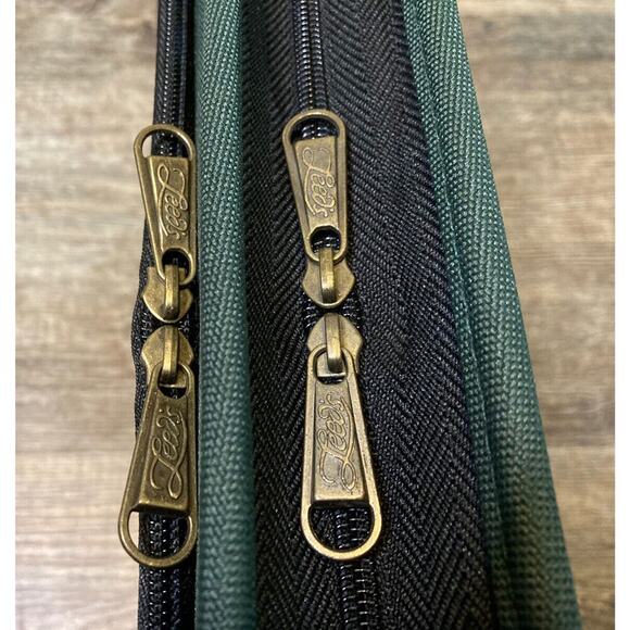 Vintage IBM Employee Exclusive 3 Ring Portfolio Forest Green Excellent - Picture 4 of 11